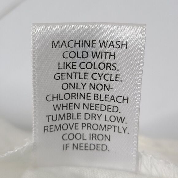 Candie's Women's SZ L Tie-Front Ruffle Strap White Eyelet Babydoll Top New w Tag - Picture 13 of 13